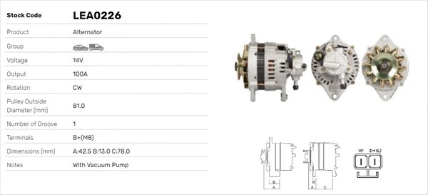 Alternateur LUSA LEA0226