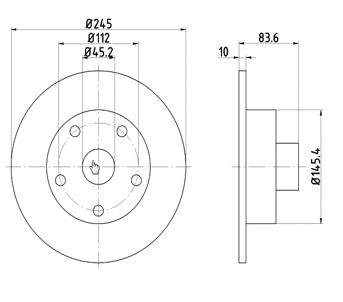 Disque de frein MTR 12108576