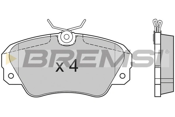 Kit de plaquettes de frein, frein à disque BREMSI BP2514