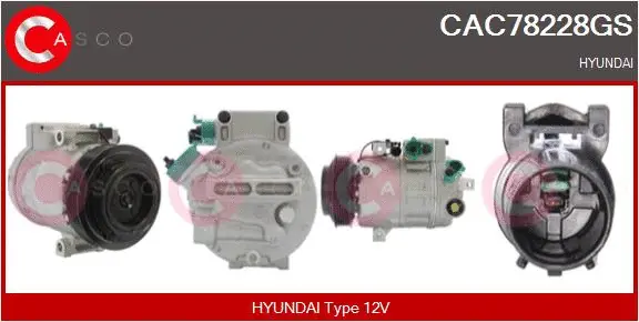 Compresseur, climatisation CASCO CAC78228GS