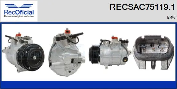 Compresseur, climatisation RECOFICIAL RECSAC75119.1