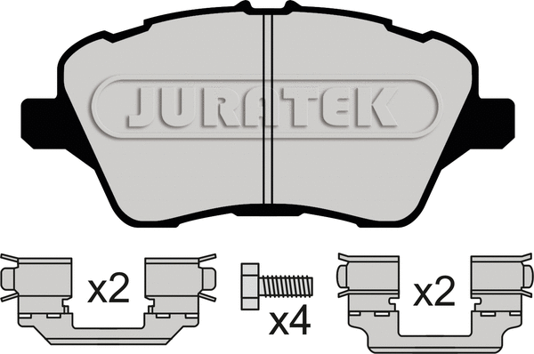 Kit de plaquettes de frein, frein à disque JURATEK JCP4612