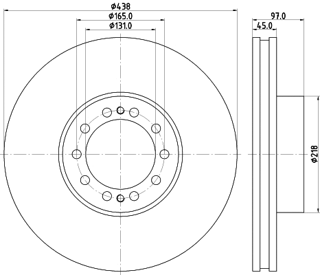 Disque de frein DON CVD529