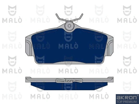 Kit de plaquettes de frein, frein à disque AKRON-MALÒ 1050043