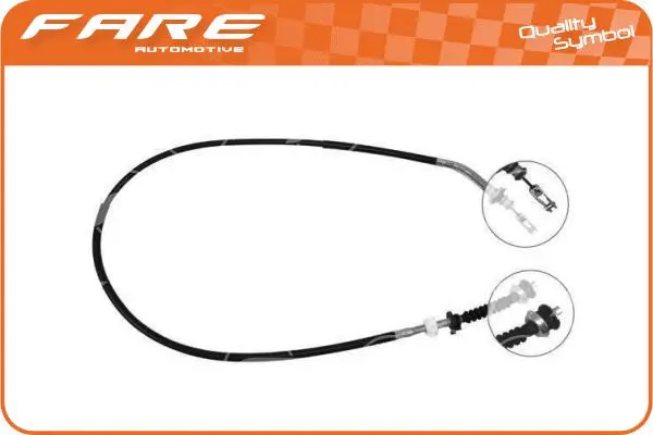 Tirette à câble, commande d'embrayage FARE-CO 24636