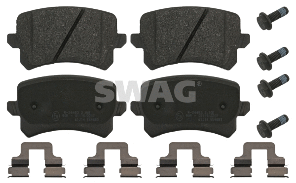Kit de plaquettes de frein, frein à disque SWAG 30 91 6991