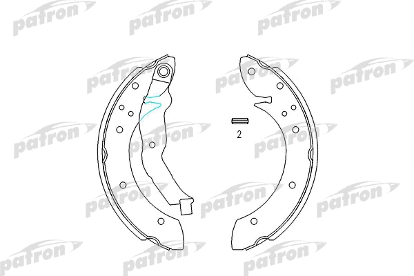 Jeu de mâchoires de frein PATRON PSP529