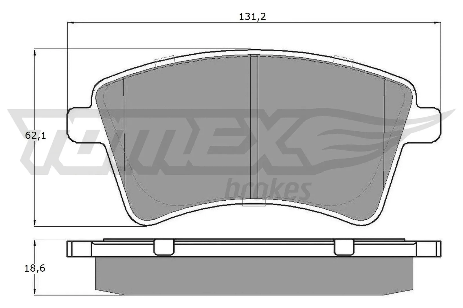 Kit de plaquettes de frein, frein à disque TOMEX Brakes TX 15-84
