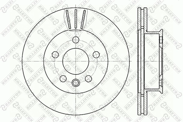Disque de frein STELLOX 6020-4733V-SX