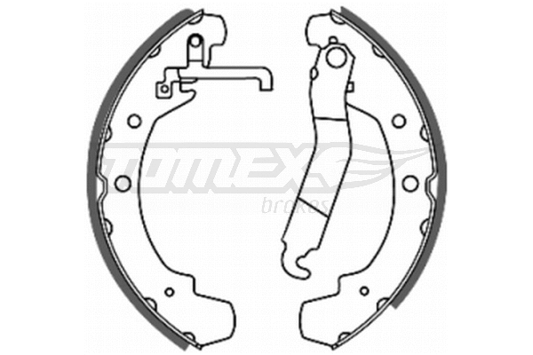 Jeu de mâchoires de frein TOMEX Brakes TX 20-49