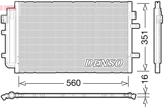 Condenseur, climatisation DENSO DCN12005