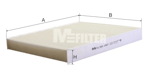 Filtre, air de l'habitacle MFILTER K 927