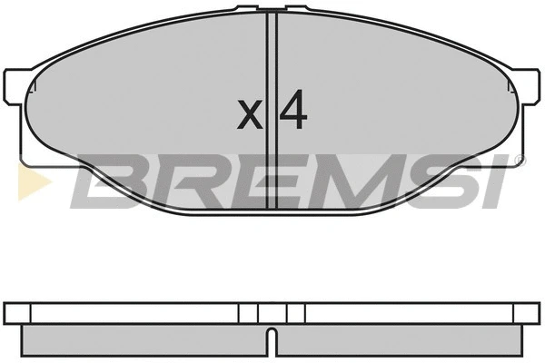 Kit de plaquettes de frein, frein à disque BREMSI BP2633