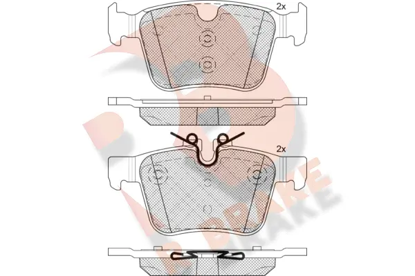 Kit de plaquettes de frein, frein à disque R BRAKE RB2232