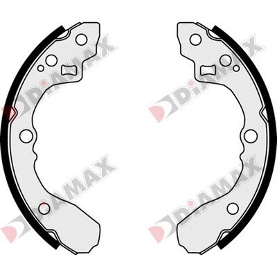 Jeu de mâchoires de frein DIAMAX N01308