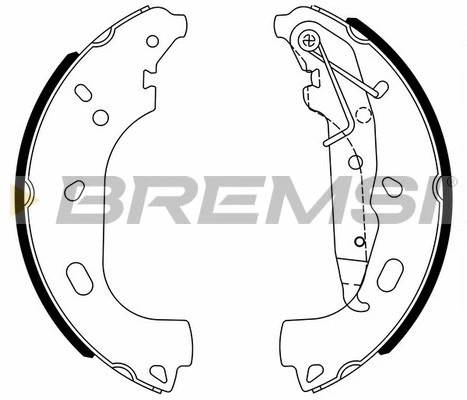 Jeu de mâchoires de frein BREMSI GF0361