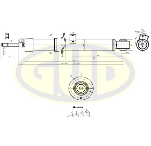 Amortisseur G.U.D. GSA341364