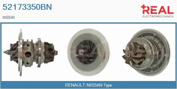Groupe carter, turbocompresseur REAL 52173350BN