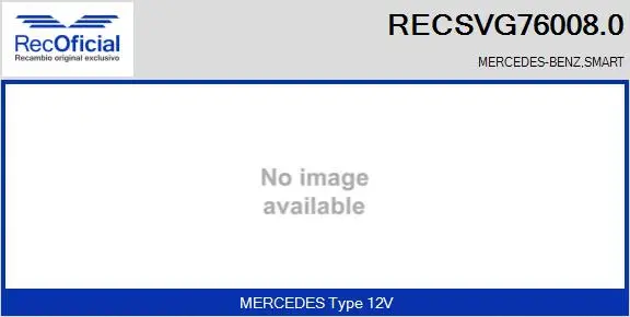Vanne EGR RECOFICIAL RECSVG76008.0