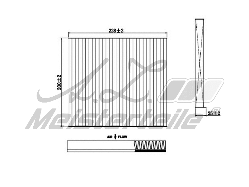Filtre, air de l'habitacle A.Z. Meisterteile AZMT-41-010-1713