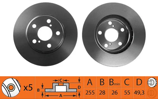 Disque de frein SB BR21110T
