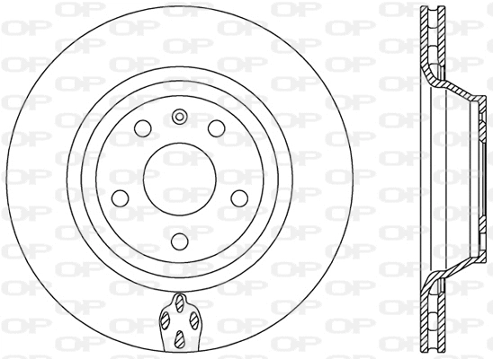 Disque de frein OPEN PARTS BDR2484.20