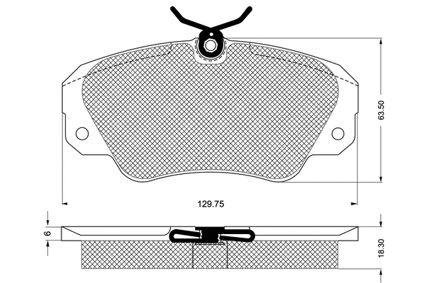 Kit de plaquettes de frein, frein à disque PROCODIS FRANCE PF1191