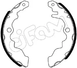 Jeu de mâchoires de frein CIFAM 153-630