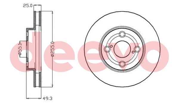 Disque de frein DEEVO BD14960