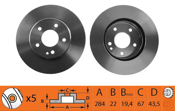Disque de frein SB BR31104T