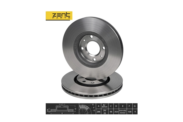 Disque de frein ZentParts Z06226