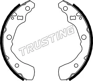 Jeu de mâchoires de frein TRUSTING 026.349