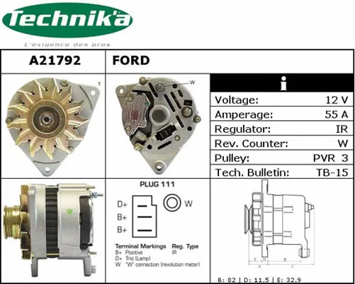 Alternateur Technika A21792