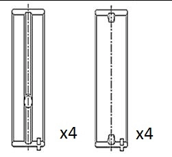 Coussinet de paliers de vilebrequin FAI AutoParts BM1014-025