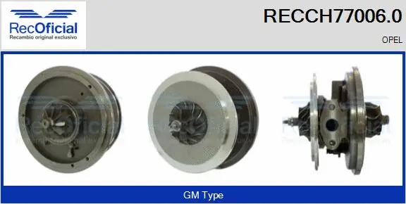 Groupe carter, turbocompresseur RECOFICIAL RECCH77006.0
