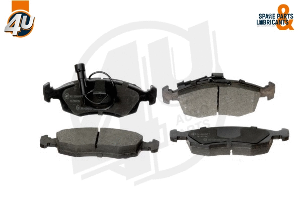 Kit de plaquettes de frein, frein à disque 4U Autoparts 22666FT