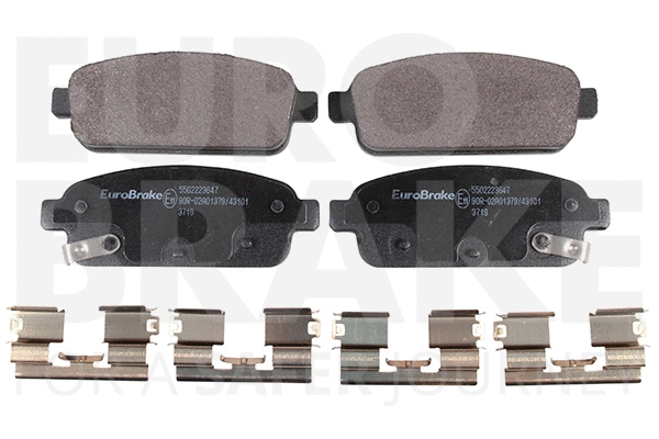 Kit de plaquettes de frein, frein à disque EUROBRAKE 5502223647