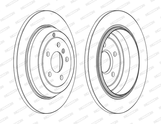 Disque de frein FERODO DDF1530C-1-D