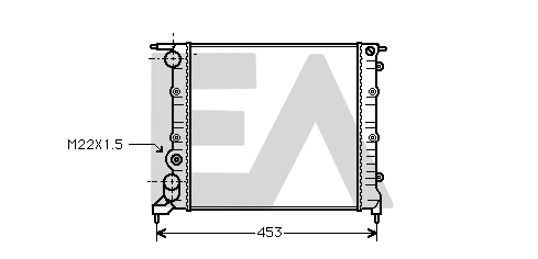 Radiateur, refroidissement du moteur EACLIMA 31R60037