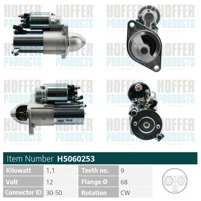 Démarreur HOFFER H5060253