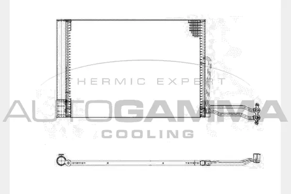 Condenseur, climatisation AUTOGAMMA 103725