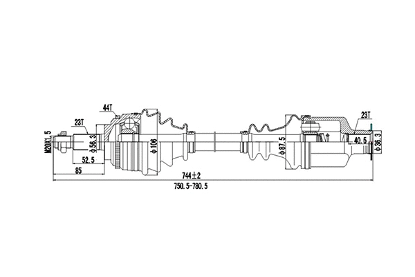 Arbre de transmission DYNAMATRIX DDS250325