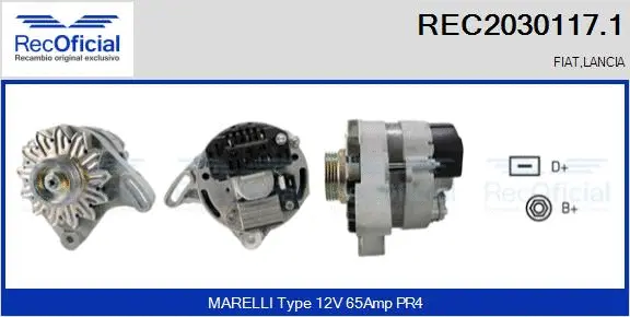 Alternateur RECOFICIAL REC2030117.1