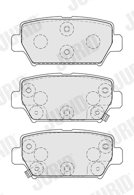Kit de plaquettes de frein, frein à disque JURID 574148J