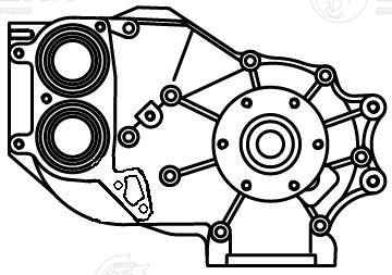 Pompe à eau, refroidissement du moteur LUZAR LWP 1542