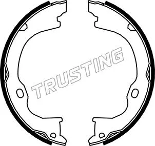 Jeu de mâchoires de frein, frein de stationnement TRUSTING 088.238
