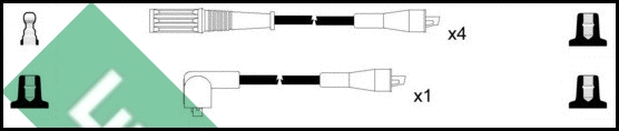 Kit de câbles d'allumage LUCAS LUC4408