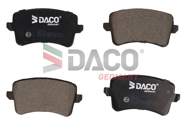 Kit de plaquettes de frein, frein à disque DACO Germany 320224