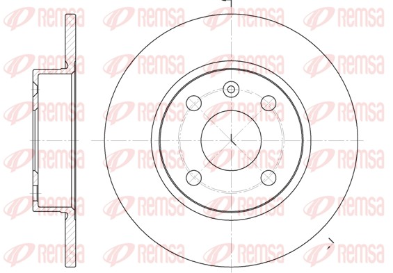 Disque de frein REMSA 6738.00