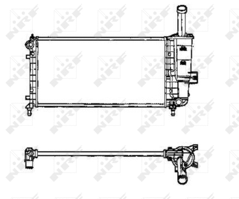 Radiateur, refroidissement du moteur NRF 53605